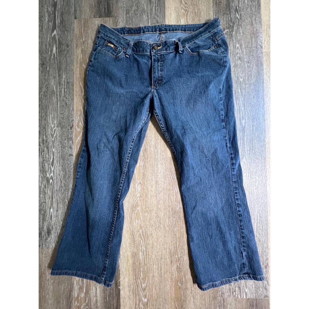 Riders Jeans‎ Women 18P Blue Bootcut Mid Rise Stretch Denim 130702H